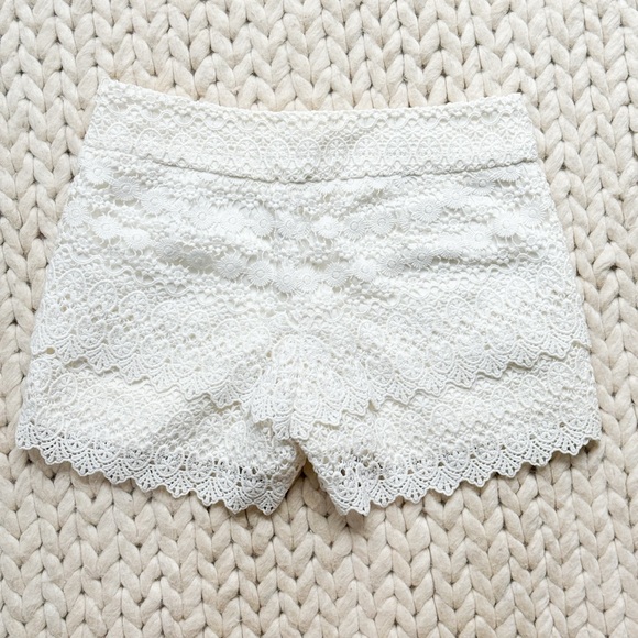 J.Crew Off White Crochet Shorts 00 - Picture 1 of 5